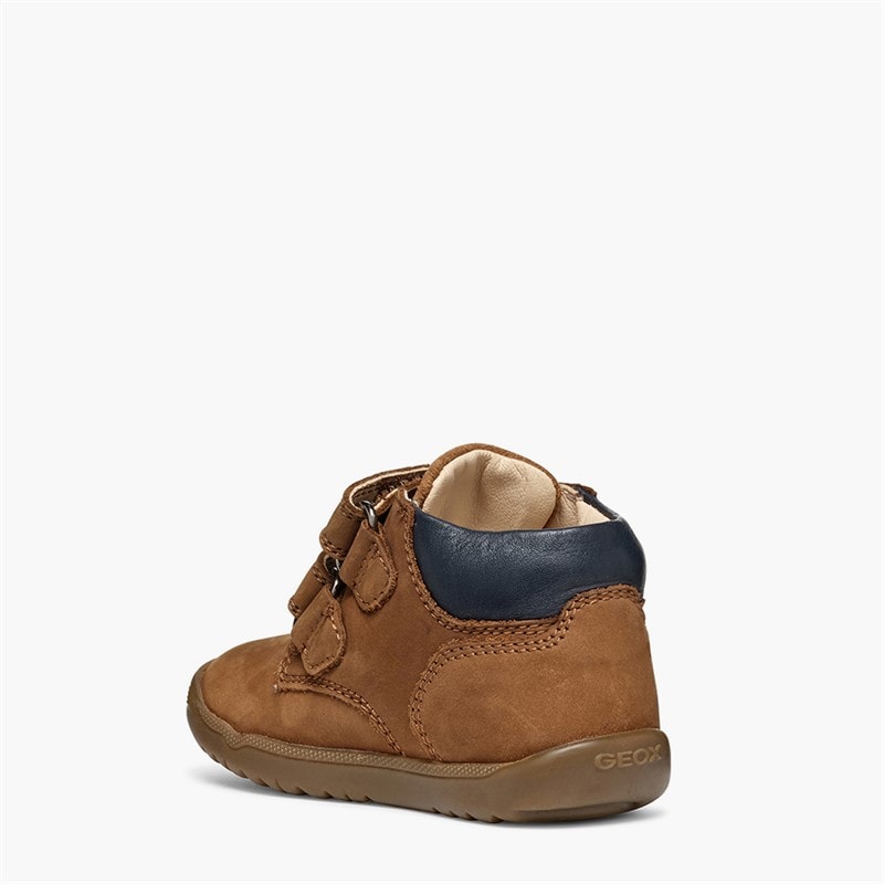 GEOX Infant Boys Macchia Velcro Trainers Whisky - Image 3