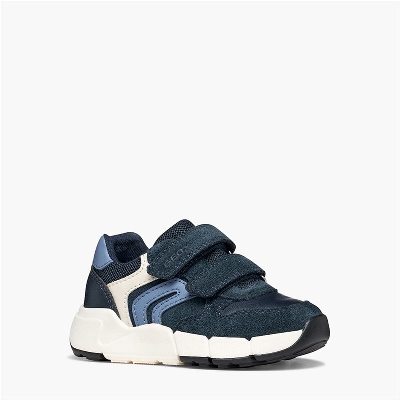 GEOX Infant Boys Flexyper Velcro Trainers Navy/Dark Sky - Image 5