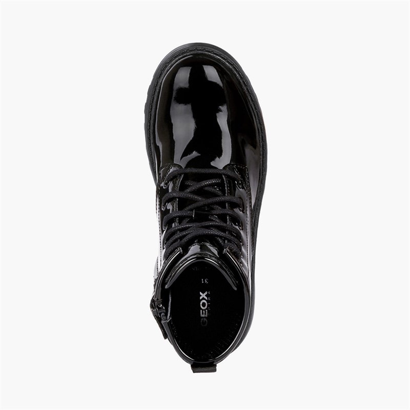 GEOX Junior Girls Casey Ankle Boots Black - Image 4
