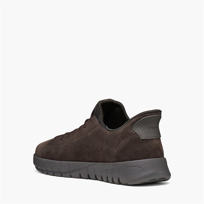 GEOX Mens Flextride Fast In Plus Trainers Chocolate - Image 3