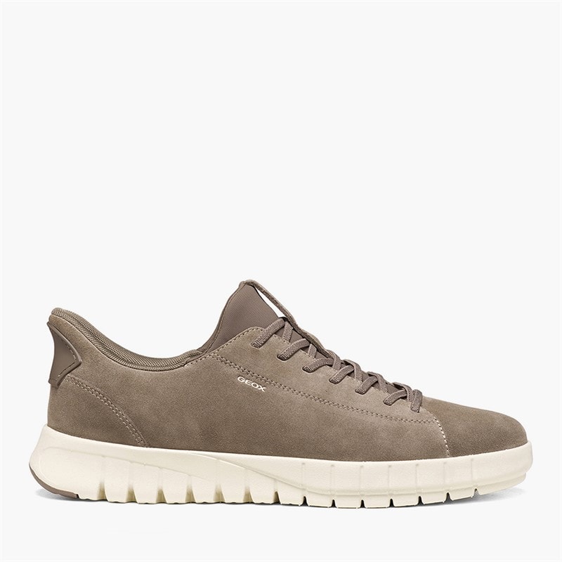 GEOX Mens Flextride Fast In Plus Trainers Taupe - Image 1