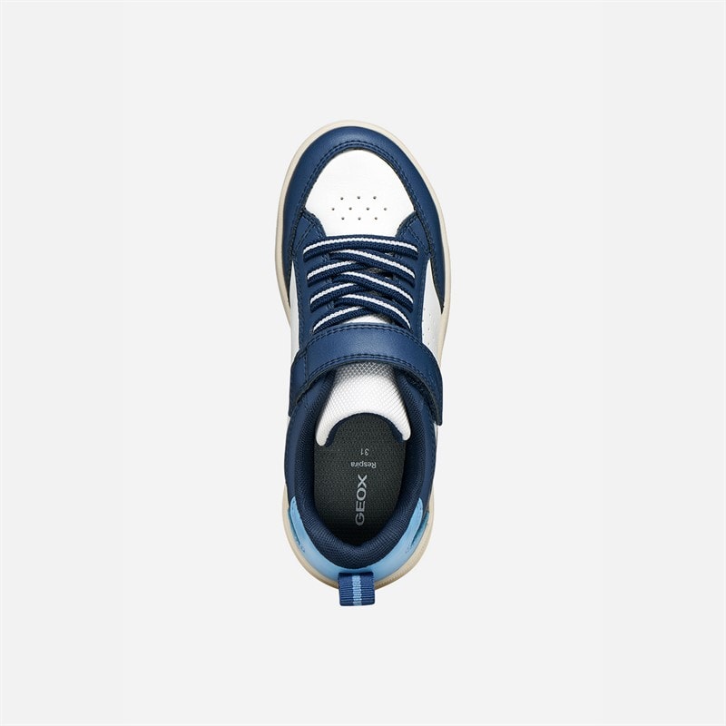 GEOX Infant Boys Washiba Trainers White/Navy - Image 4