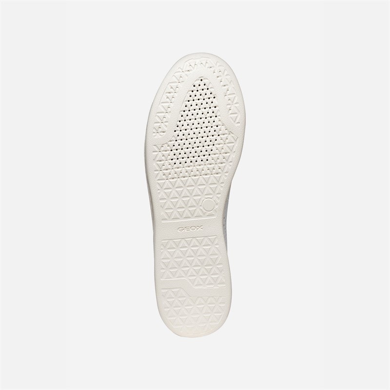 GEOX Womens Jaysen Trainers White/Peach - Image 5