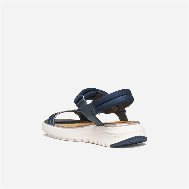 GEOX Womens Flextride S Sandals Navy/Avio - Image 3
