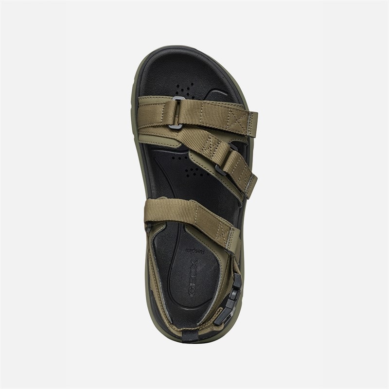 GEOX Mens Spherica Actif Sandals Military - Image 4