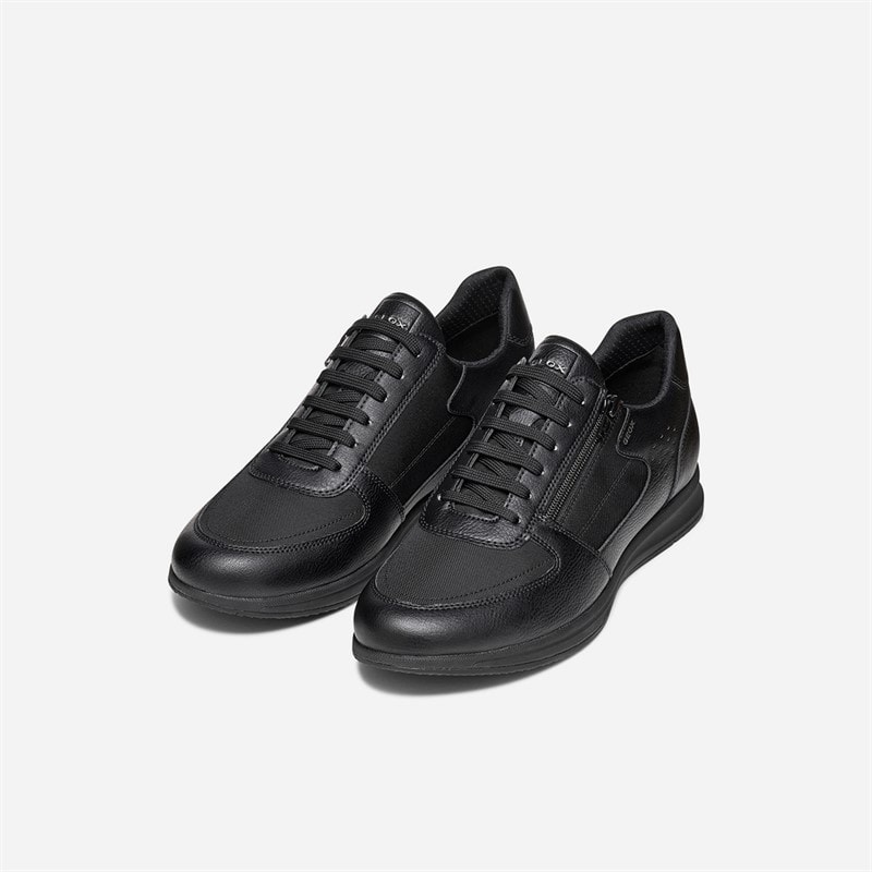 GEOX Mens Avery Trainers Black - Image 3
