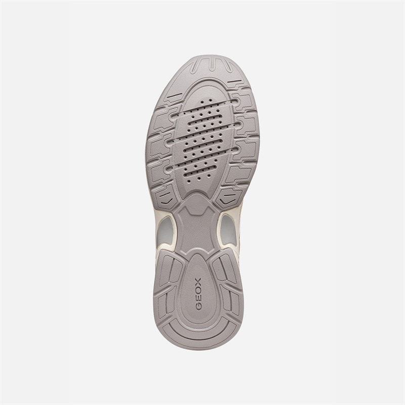 GEOX Womens Zarvia Trainers Papyrus/White - Image 5