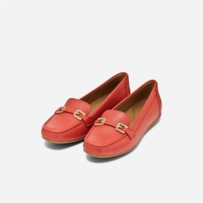 GEOX Womens Annytah Moccasins Coral - Image 3