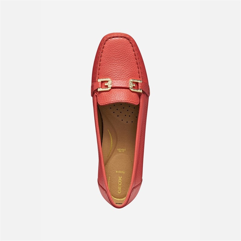 GEOX Womens Annytah Moccasins Coral - Image 4