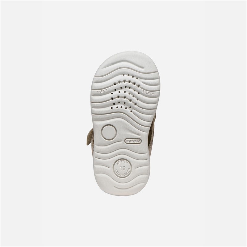 GEOX Infant Girls Macchia Sandals Beige/Platinum - Image 5