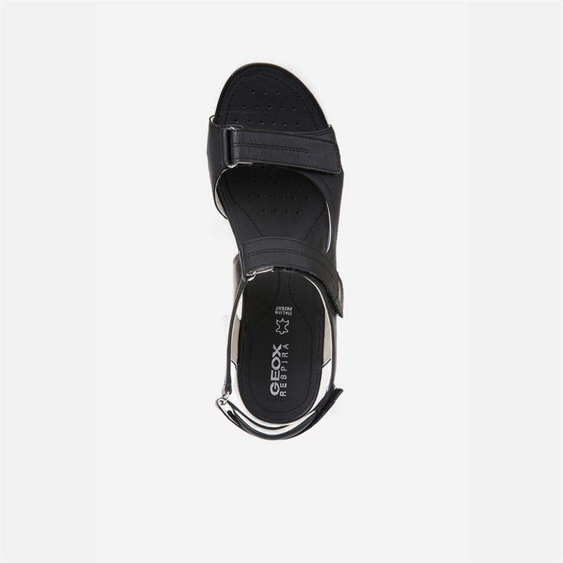 GEOX Womens Vega Sandals Black - Image 4
