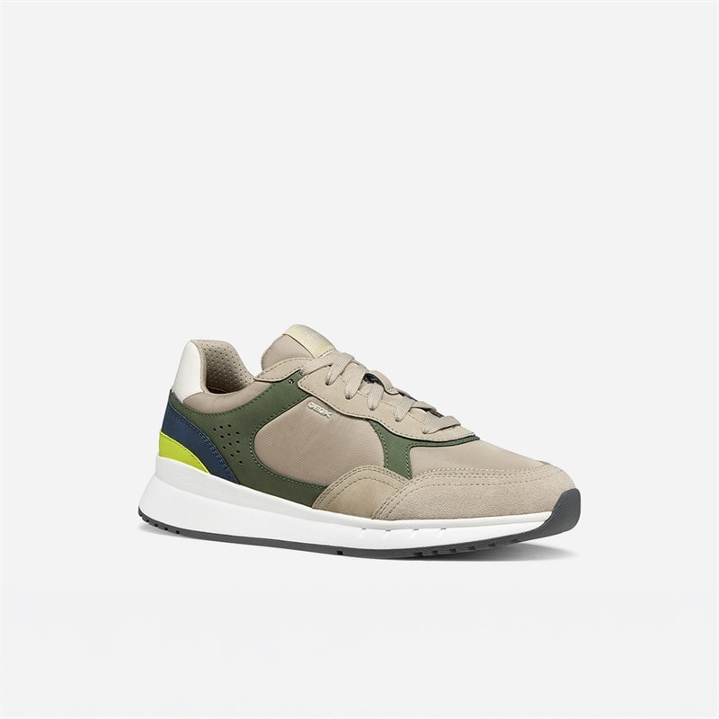GEOX Mens Branthon Trainers Musk/Sand - Image 2