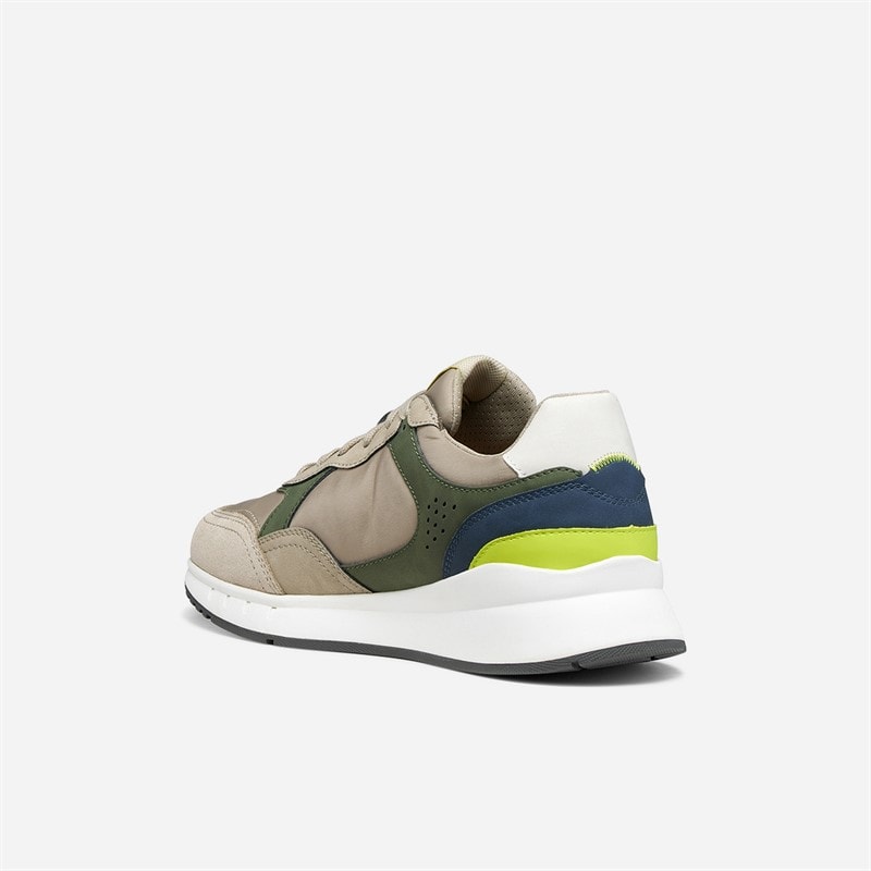 GEOX Mens Branthon Trainers Musk/Sand - Image 3