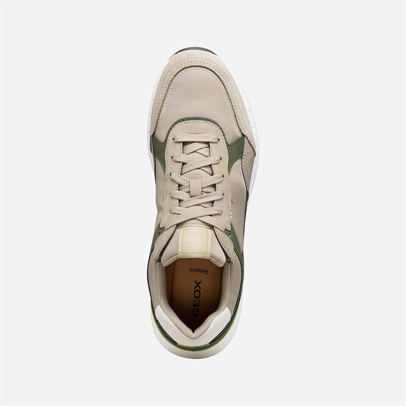 GEOX Mens Branthon Trainers Musk/Sand - Image 4