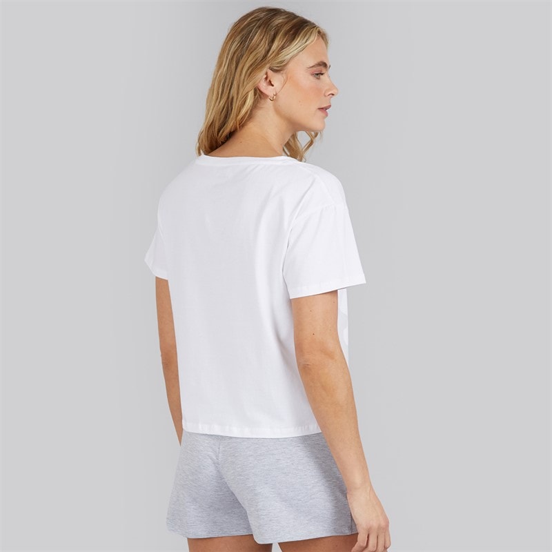G-STAR Womens Pyjama Set Bright White/Light Grey Marl - Image 2