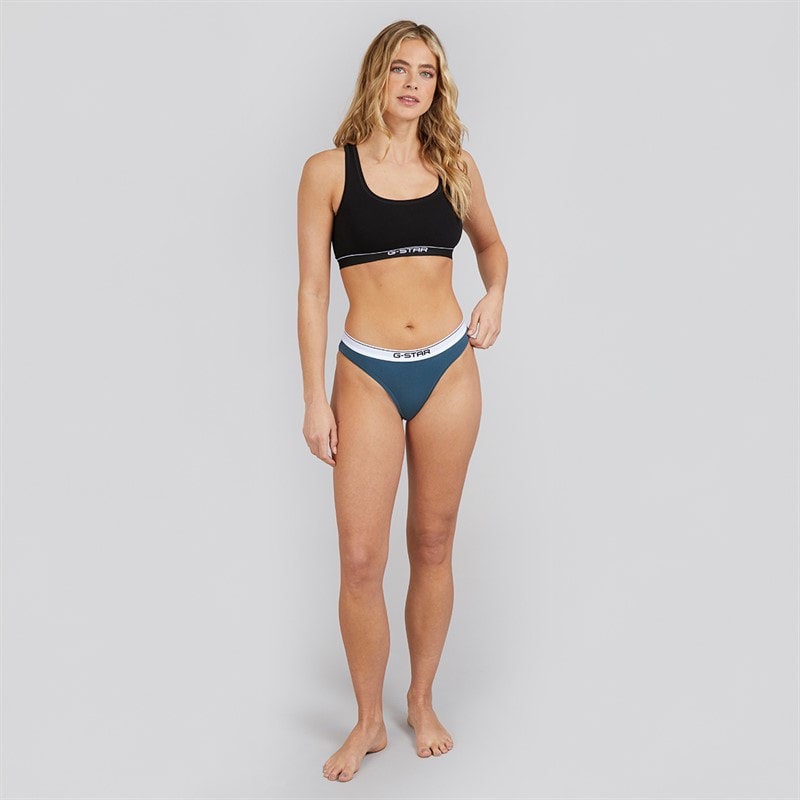 G-STAR Womens Three Pack Hipster Briefs Stargazer/Steel Gray/Navy - Image 3
