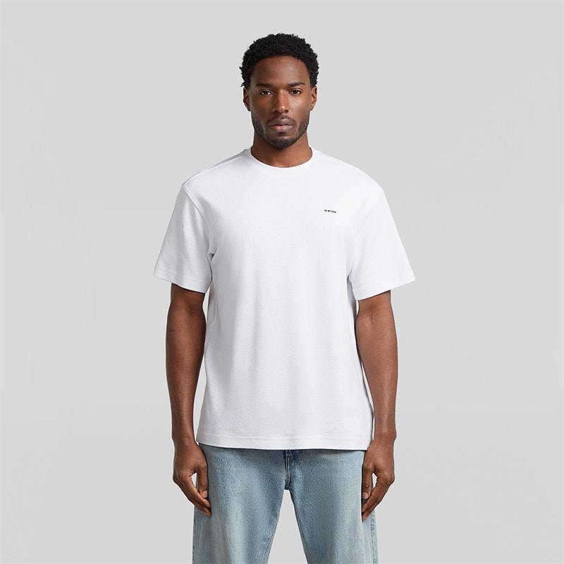 G-STAR Mens Chest Logo T-Shirt White