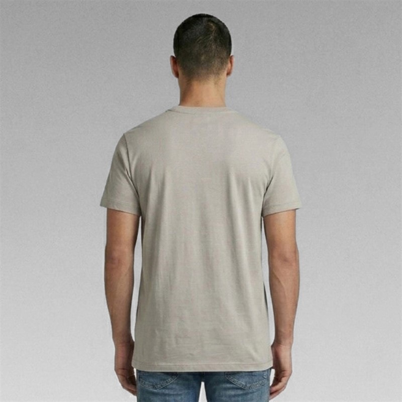 G-STAR Mens Chest Logo T-Shirt Grey - Image 2
