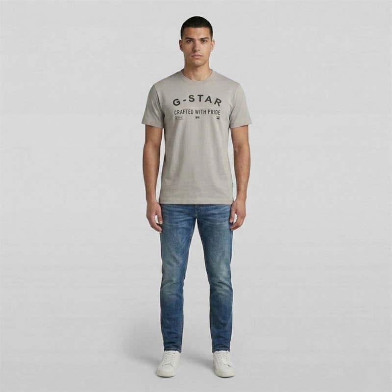 G-STAR Mens Chest Logo T-Shirt Grey - Image 3