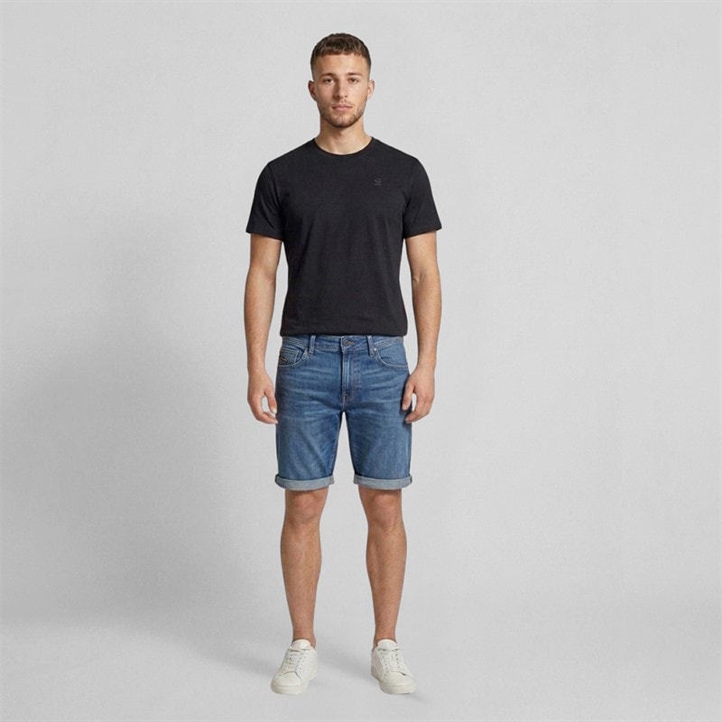 G-STAR Mens 3301 Slim Shorts Blue - Image 3