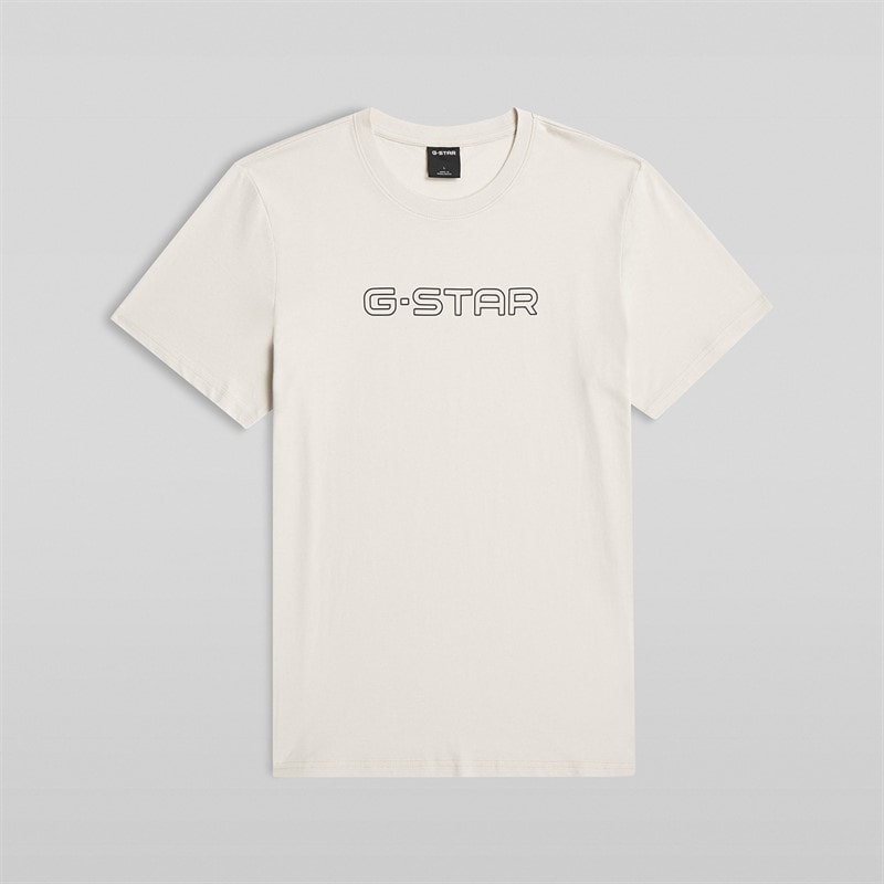 G-STAR Mens Slim T-Shirt Whitebait - Image 2