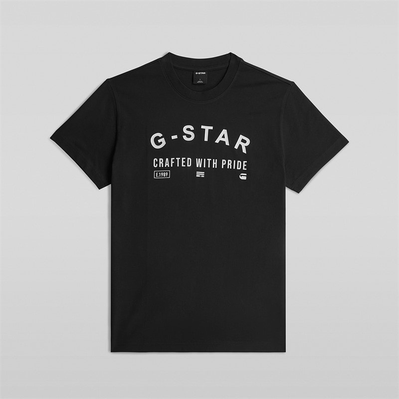 G-STAR Mens Chest Logo T-Shirt Dark Black - Image 2