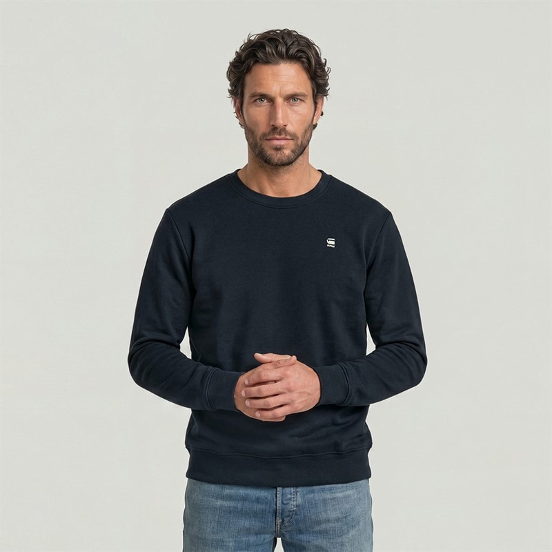G-STAR Mens Core Sweatshirt Blue - Image 1