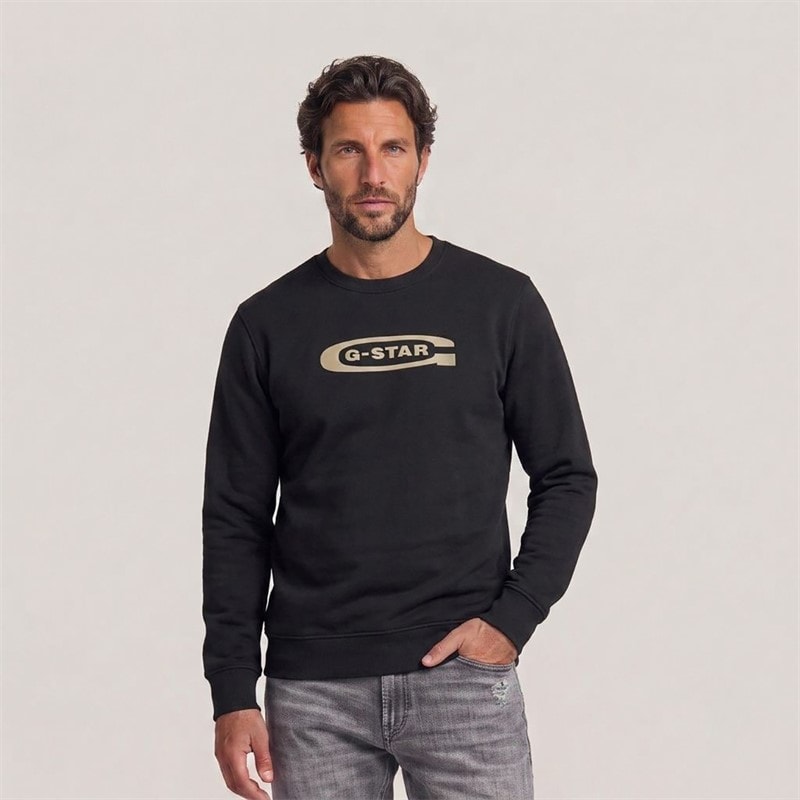 G-STAR Mens Old Skool Sweatshirt Black