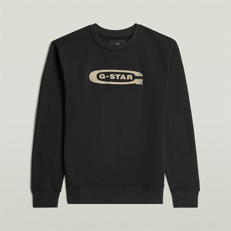 G-STAR Mens Old Skool Sweatshirt Black - Image 2
