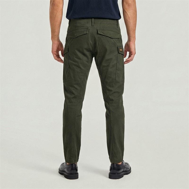 G-STAR Mens Regular Tapered Cargo Trousers Green - Image 2