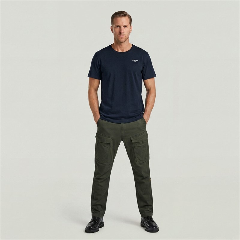 G-STAR Mens Regular Tapered Cargo Trousers Green - Image 4