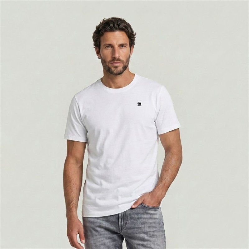 G-STAR Mens Slim T-Shirt White