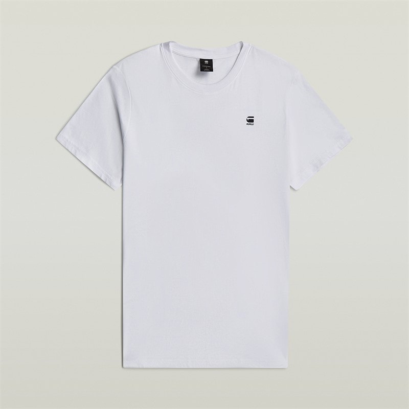 G-STAR Mens Slim T-Shirt White - Image 2