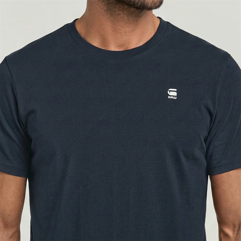 G-STAR Mens Slim T-Shirt Dark Blue - Image 3