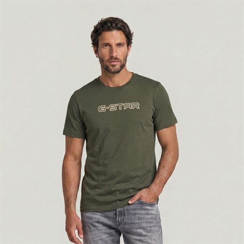 G-STAR Mens Slim T-Shirt Grey
