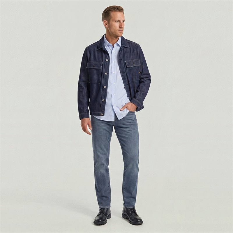 G-STAR Mens 3301 Straight Leg Jeans Medium Blue - Image 5