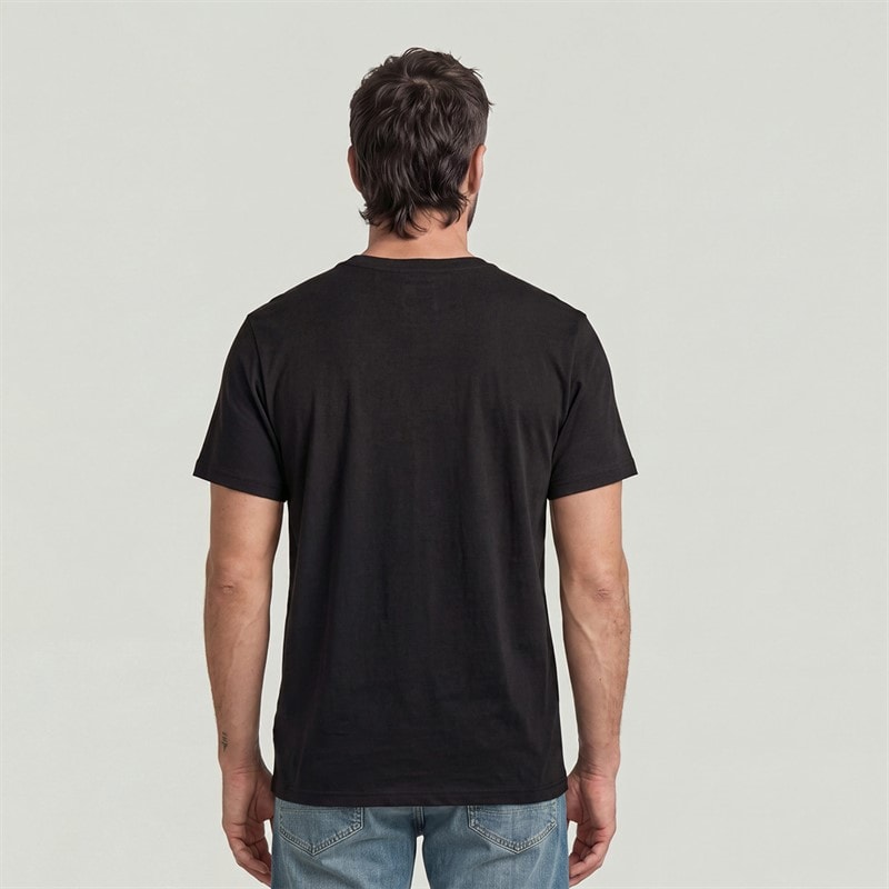 G-STAR Mens Logo Slim T-Shirt Black - Image 2