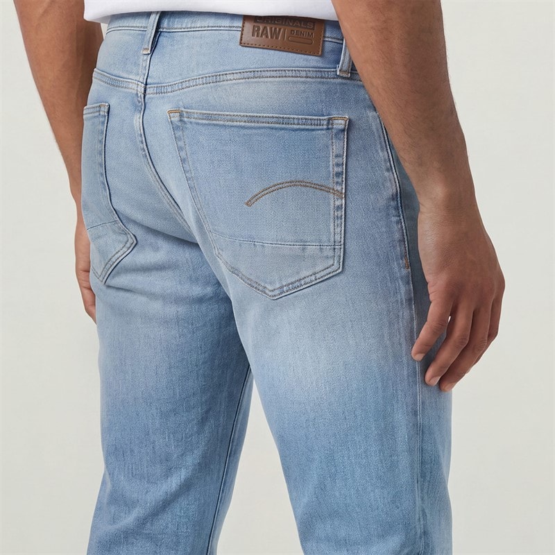 G-STAR Mens 3301 Straight Leg Jeans Medium Blue - Image 4