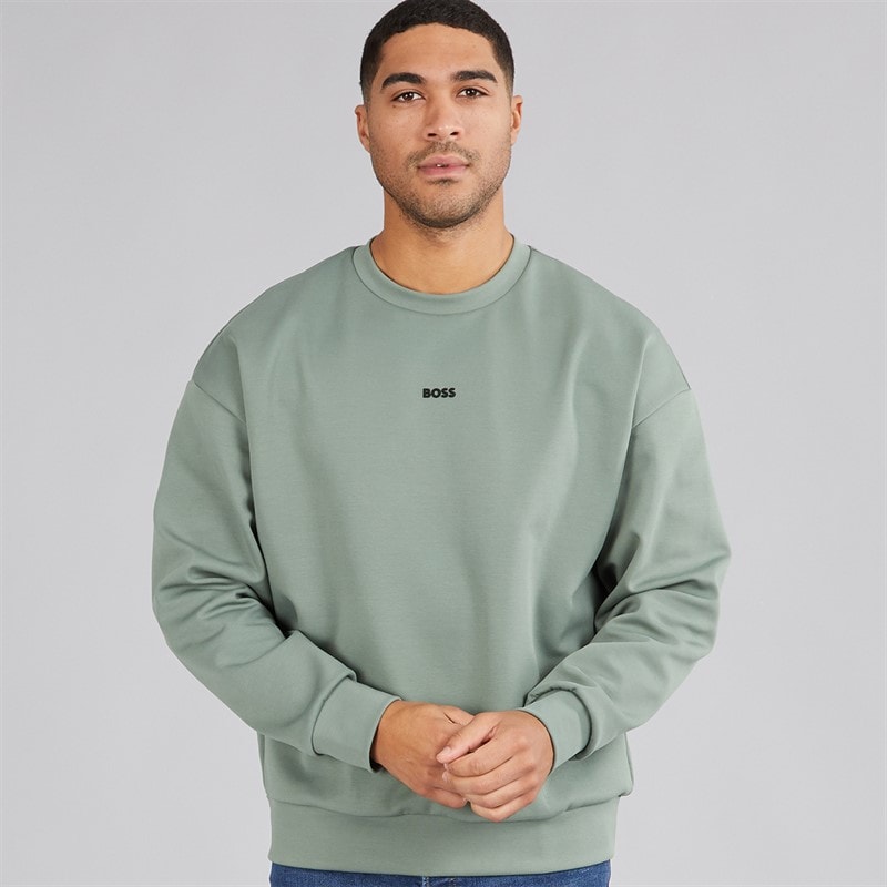 Hugo Boss Mens Stenson Sweatshirt Green