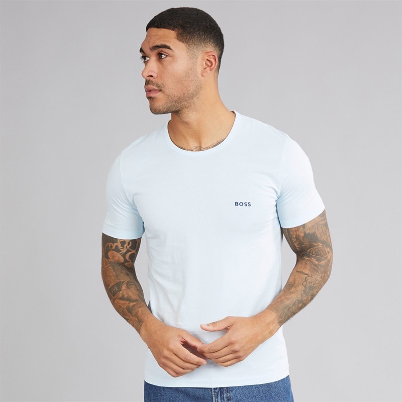 Hugo Boss BOSS Mens Three Pack T-Shirts Blue/Blue/Blue - Image 2