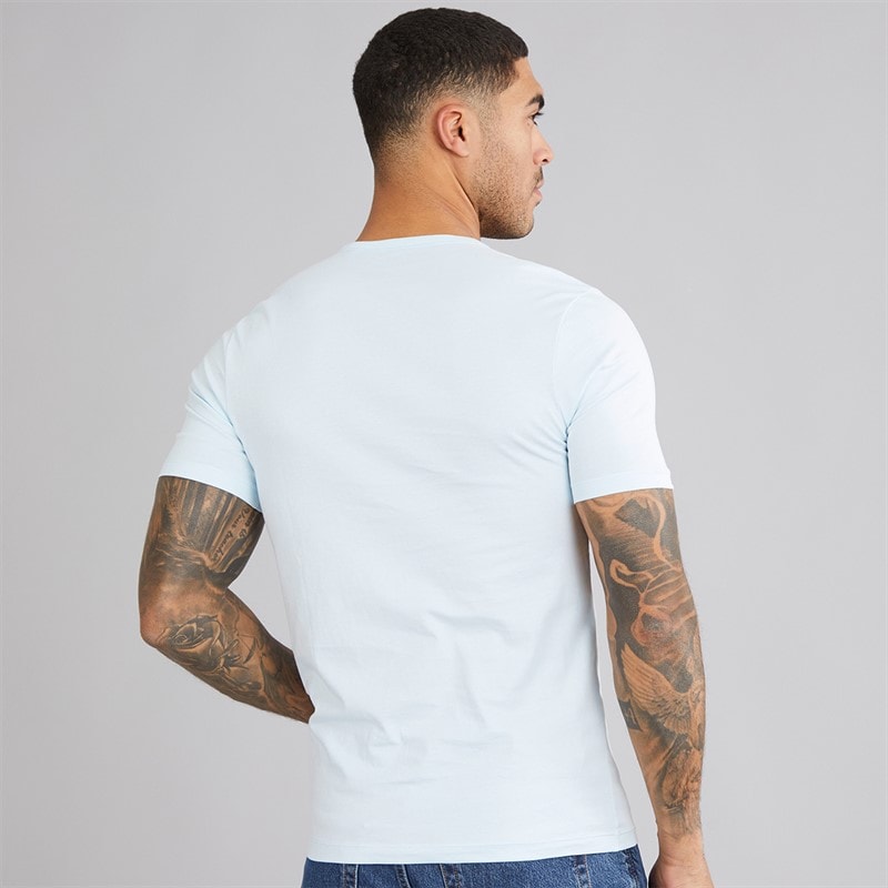 Hugo Boss BOSS Mens Three Pack T-Shirts Blue/Blue/Blue - Image 3