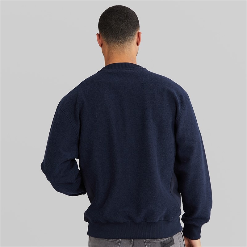 Hugo Boss Mens We Winterbrush Sweatshirt Dark Blue - Image 2