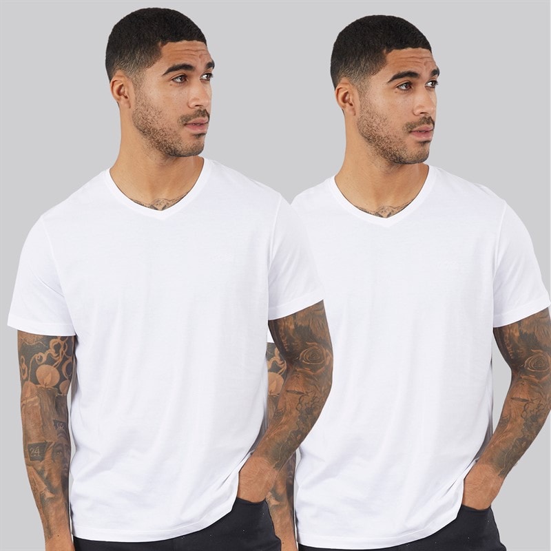 Hugo Boss Mens Comfort Two Pack T-Shirts White