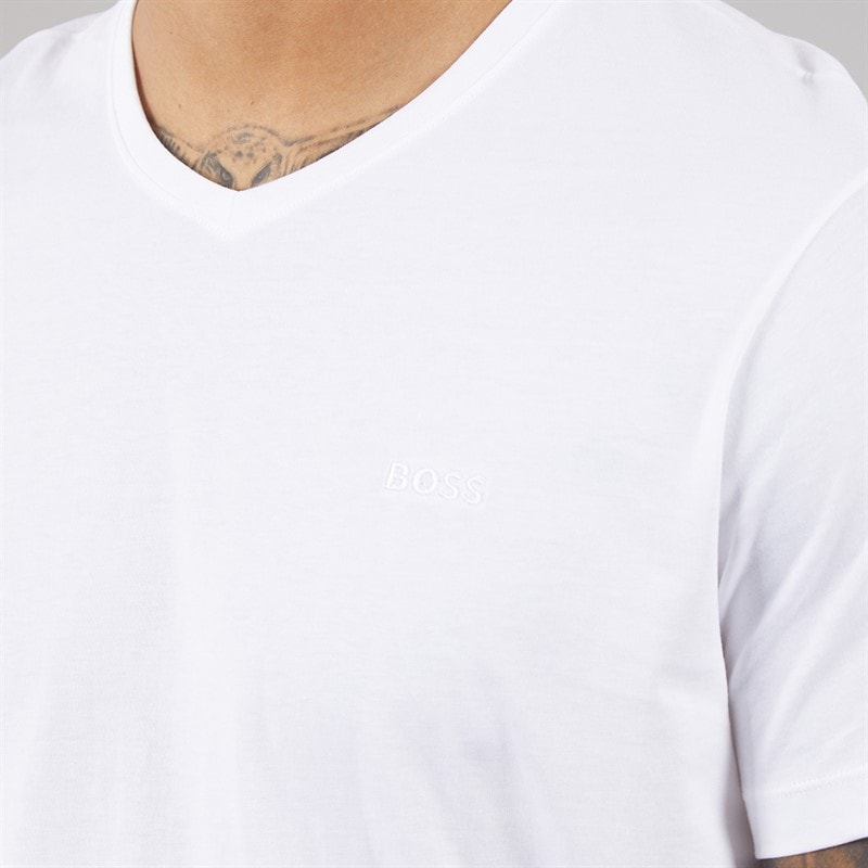 Hugo Boss Mens Comfort Two Pack T-Shirts White - Image 3