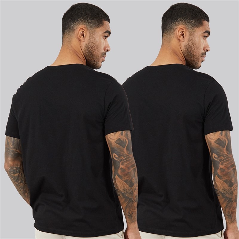 Hugo Boss Mens Comfort Two Pack T-Shirts Black - Image 2