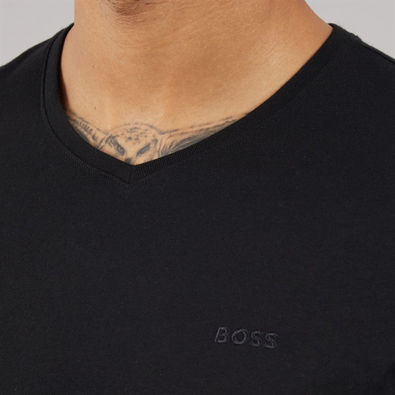 Hugo Boss Mens Comfort Two Pack T-Shirts Black - Image 3