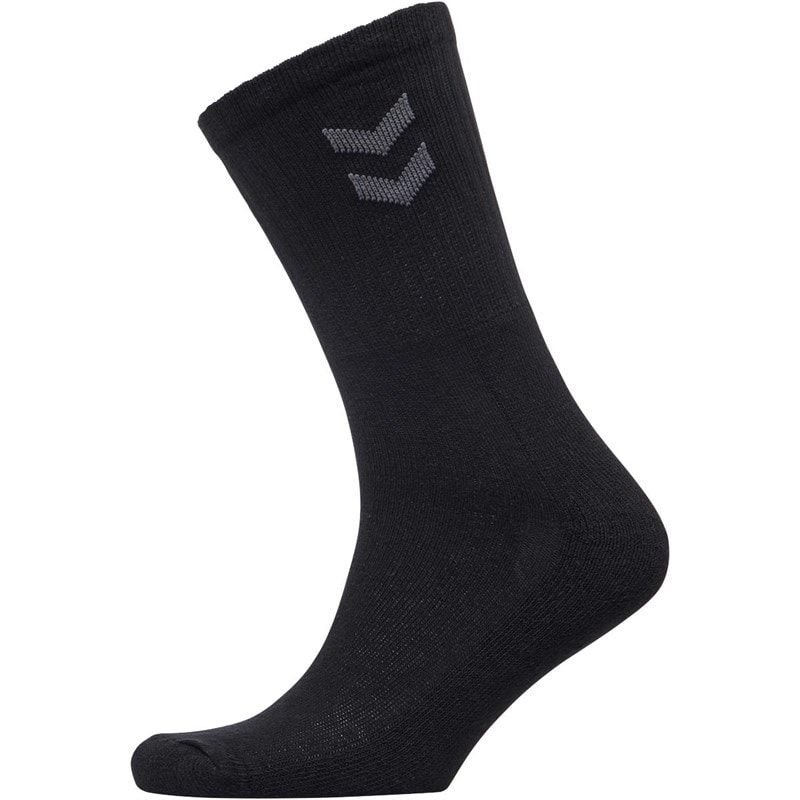 Hummel Three Pack Crew Socks Black - Image 3