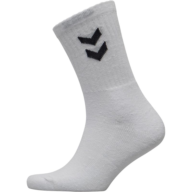 Hummel Three Pack Crew Socks White - Image 2
