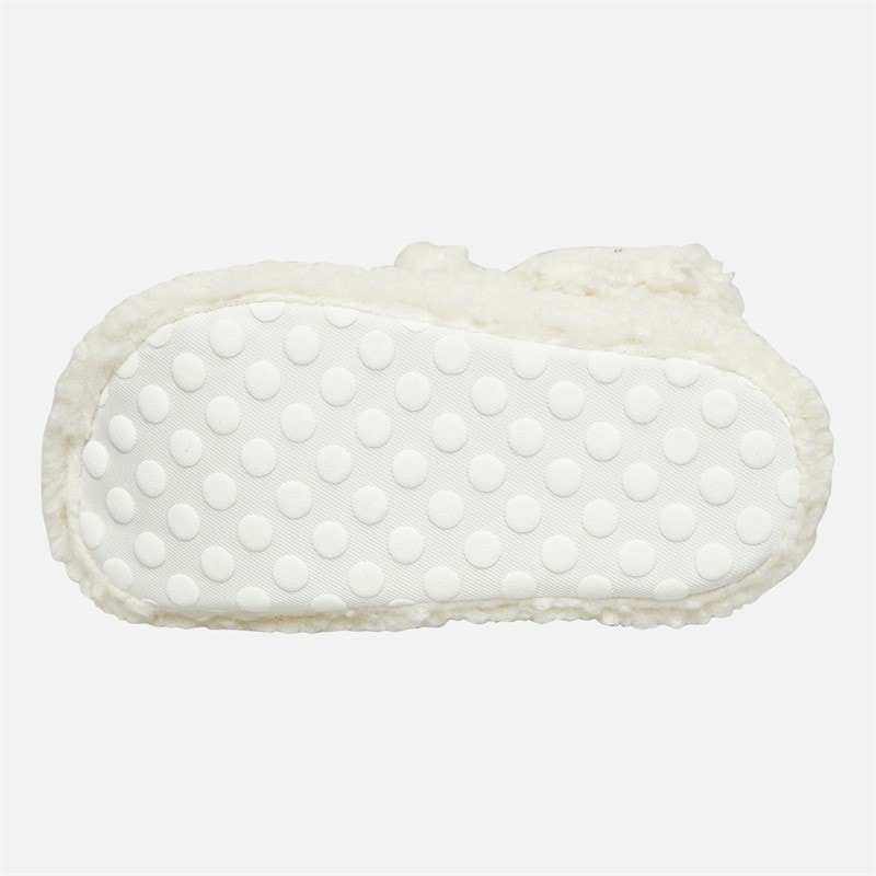 Hello Kitty Girls White Borg Slippers White/Red - Image 3