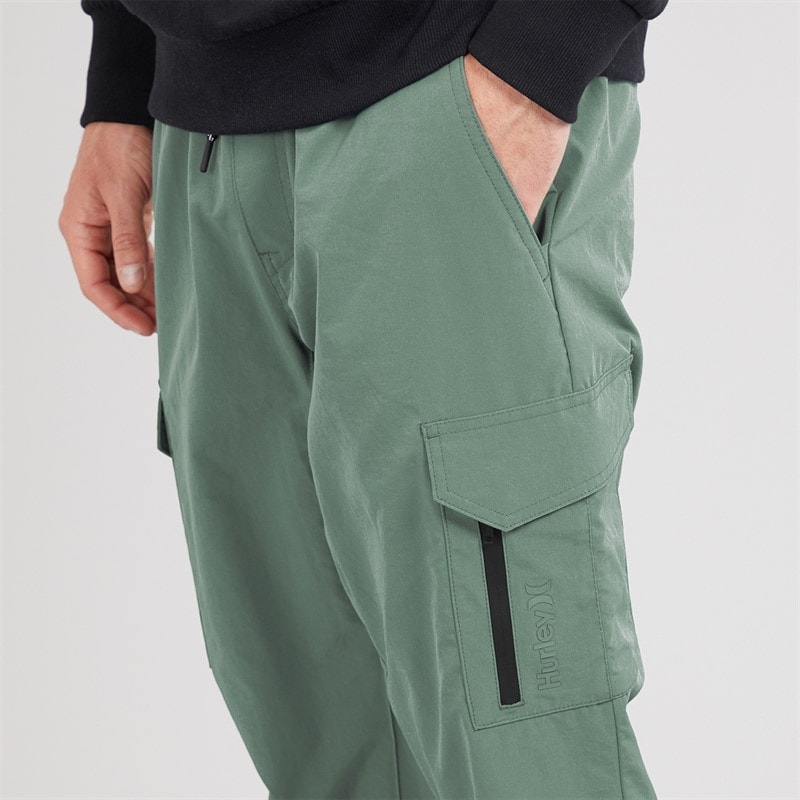 Hurley Mens Adventure Cargo Joggers Great White - Image 3